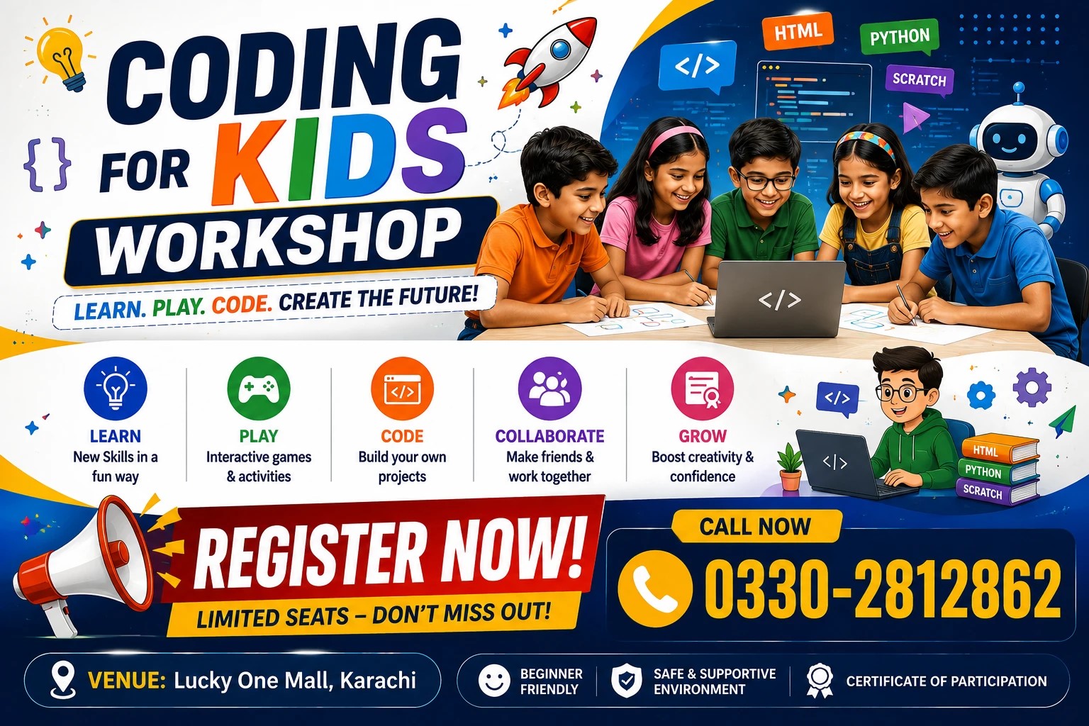 Students learning to code together